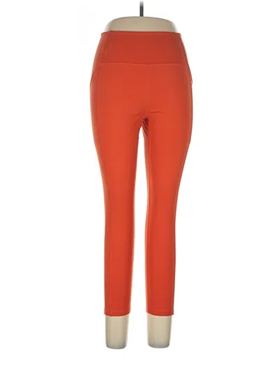 Pre-owned Girlfriend Collective Active Pants In Orange