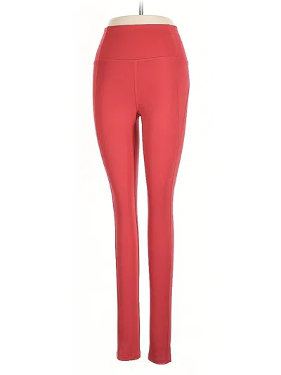 Pre-owned Girlfriend Collective Active Pants In Red