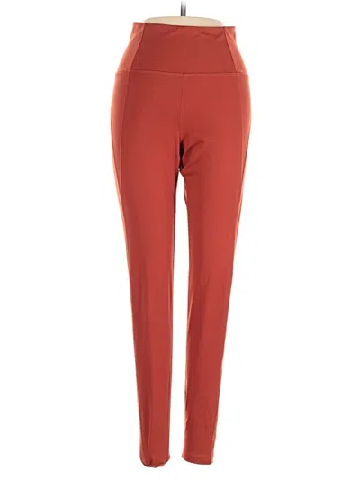 Pre-owned Girlfriend Collective Active Pants In Red