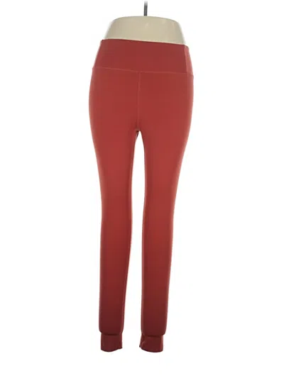 Pre-owned Girlfriend Collective Active Pants In Red