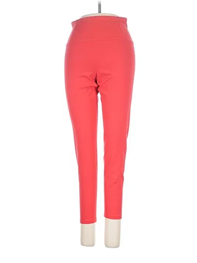 Pre-owned Girlfriend Collective Active Pants In Red