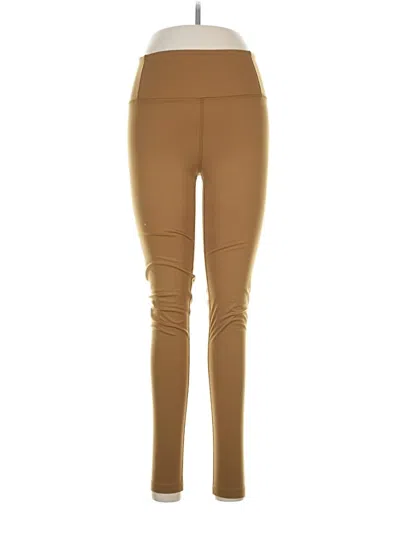 Pre-owned Girlfriend Collective Active Pants In Tan