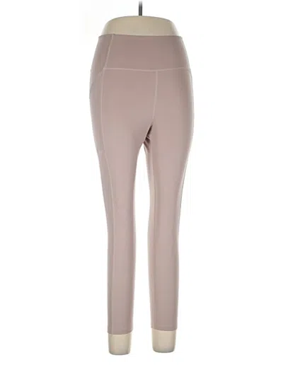 Pre-owned Girlfriend Collective Active Pants In Tan