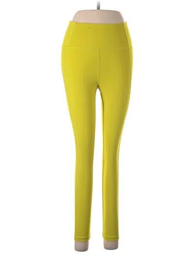 Pre-owned Girlfriend Collective Active Pants In Yellow