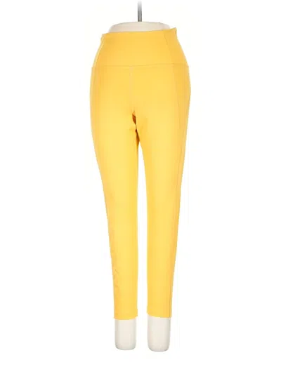 Pre-owned Girlfriend Collective Active Pants In Yellow