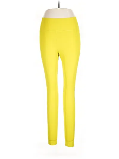 Pre-owned Girlfriend Collective Active Pants In Yellow