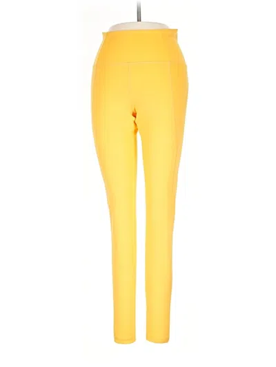 Pre-owned Girlfriend Collective Active Pants In Yellow