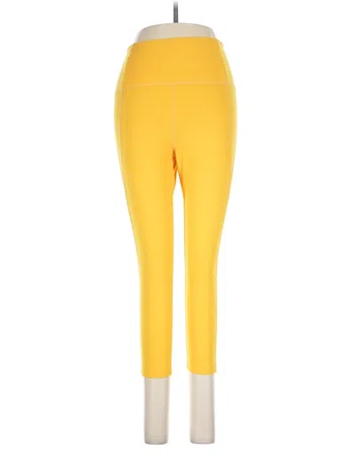 Pre-owned Girlfriend Collective Active Pants In Yellow