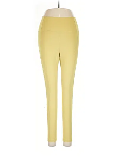 Pre-owned Girlfriend Collective Active Pants In Yellow