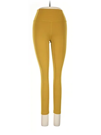 Pre-owned Girlfriend Collective Active Pants In Yellow