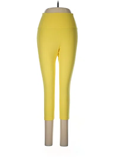 Pre-owned Girlfriend Collective Active Pants In Yellow