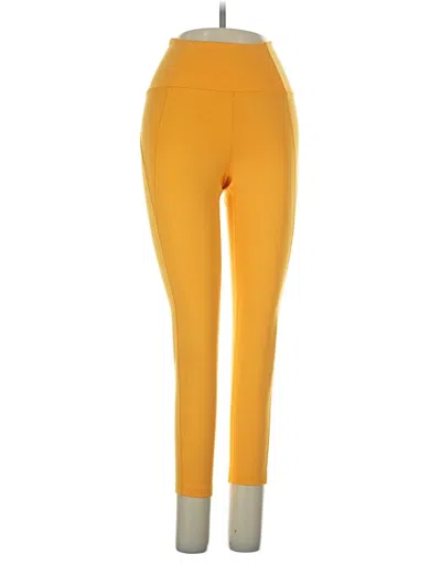 Pre-owned Girlfriend Collective Active Pants In Yellow