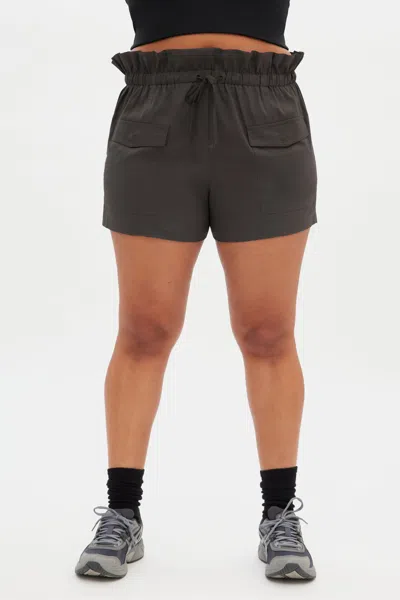 Girlfriend Collective Ash Cora Pocket Short In Gray