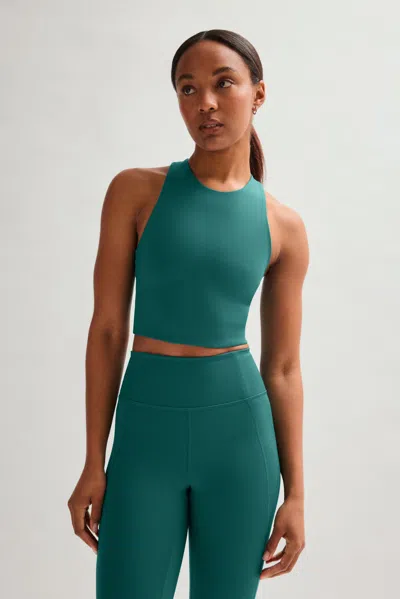 Girlfriend Collective Aspen Dylan Tank Bra In Green