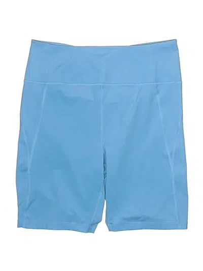 Pre-owned Girlfriend Collective Athletic Shorts In Blue