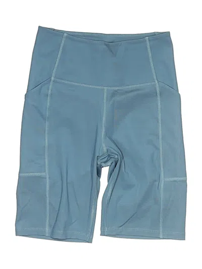 Pre-owned Girlfriend Collective Athletic Shorts In Blue