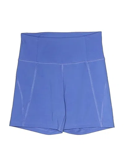 Pre-owned Girlfriend Collective Athletic Shorts In Blue