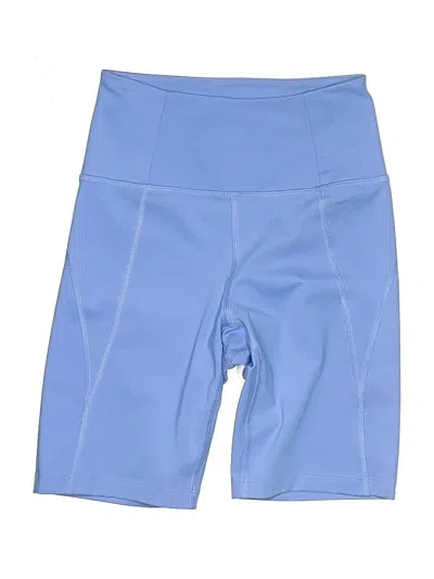 Pre-owned Girlfriend Collective Athletic Shorts In Blue