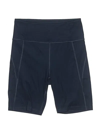 Pre-owned Girlfriend Collective Athletic Shorts In Blue