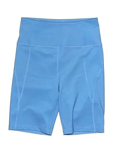 Pre-owned Girlfriend Collective Athletic Shorts In Blue