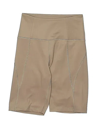 Pre-owned Girlfriend Collective Athletic Shorts In Brown