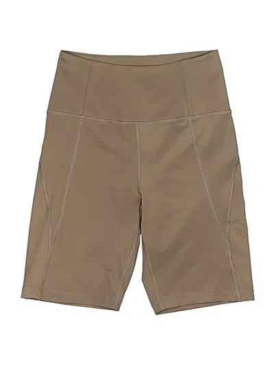Pre-owned Girlfriend Collective Athletic Shorts In Brown
