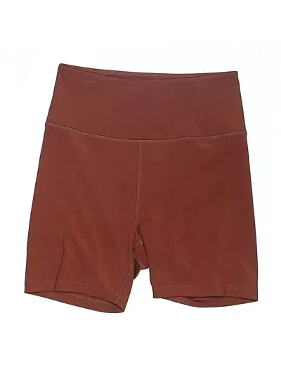 Pre-owned Girlfriend Collective Athletic Shorts In Brown