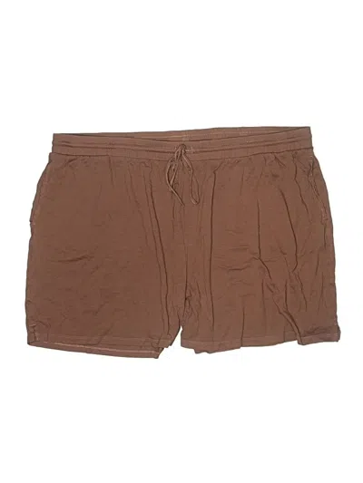 Pre-owned Girlfriend Collective Athletic Shorts In Brown