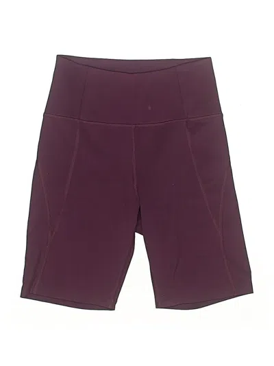 Pre-owned Girlfriend Collective Athletic Shorts In Burgundy