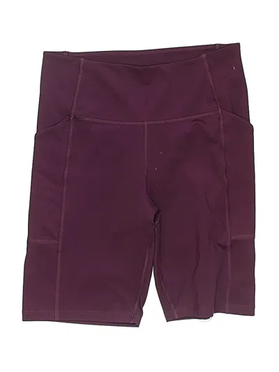 Pre-owned Girlfriend Collective Athletic Shorts In Burgundy