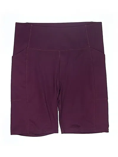 Pre-owned Girlfriend Collective Athletic Shorts In Burgundy