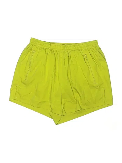 Pre-owned Girlfriend Collective Athletic Shorts In Green