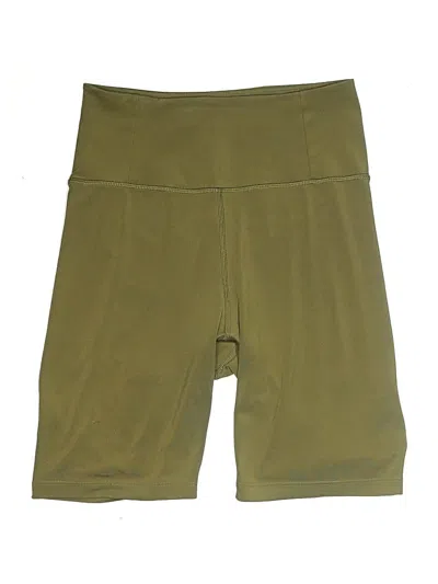 Pre-owned Girlfriend Collective Athletic Shorts In Green