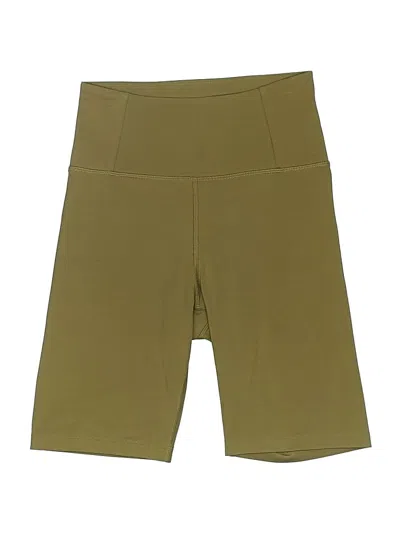 Pre-owned Girlfriend Collective Athletic Shorts In Green