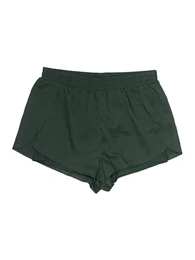 Pre-owned Girlfriend Collective Athletic Shorts In Green