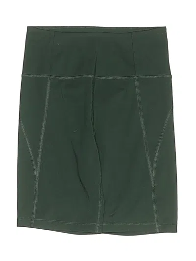 Pre-owned Girlfriend Collective Athletic Shorts In Green