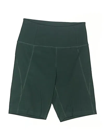 Pre-owned Girlfriend Collective Athletic Shorts In Green