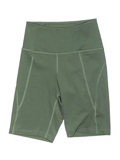 Pre-owned Girlfriend Collective Athletic Shorts In Green