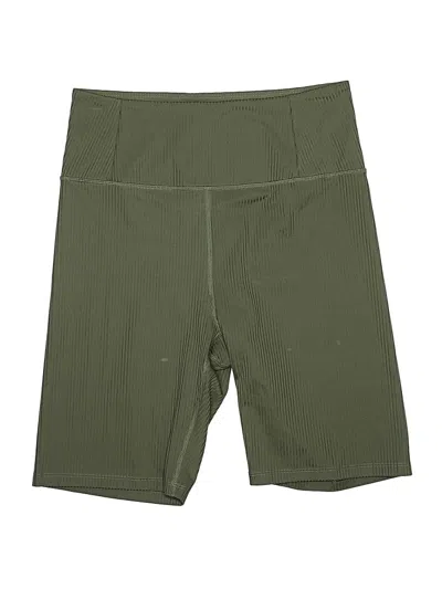 Pre-owned Girlfriend Collective Athletic Shorts In Green