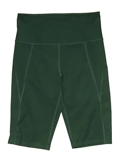 Pre-owned Girlfriend Collective Athletic Shorts In Green