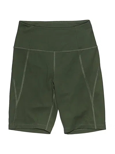 Pre-owned Girlfriend Collective Athletic Shorts In Green