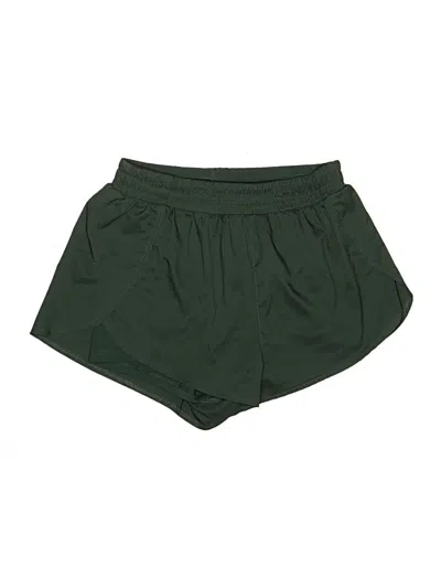 Pre-owned Girlfriend Collective Athletic Shorts In Green