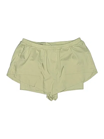 Pre-owned Girlfriend Collective Athletic Shorts In Ivory
