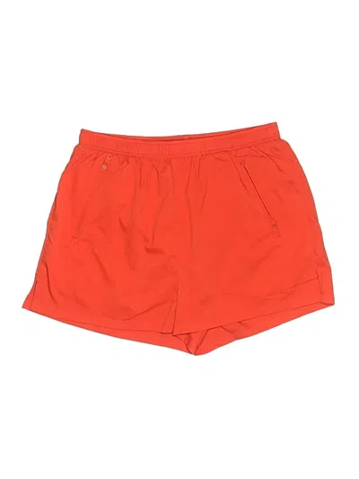 Pre-owned Girlfriend Collective Athletic Shorts In Orange