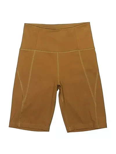 Pre-owned Girlfriend Collective Athletic Shorts In Orange