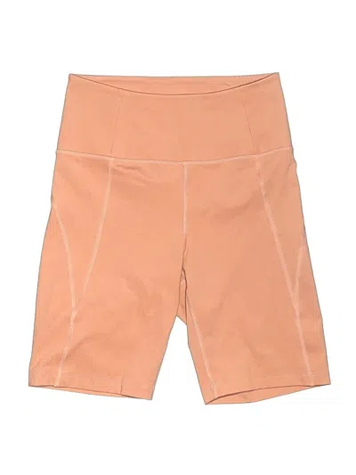 Pre-owned Girlfriend Collective Athletic Shorts In Orange