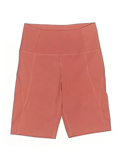 Pre-owned Girlfriend Collective Athletic Shorts In Orange