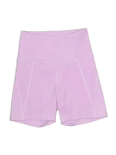 Pre-owned Girlfriend Collective Athletic Shorts In Purple