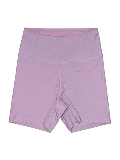 Pre-owned Girlfriend Collective Athletic Shorts In Purple