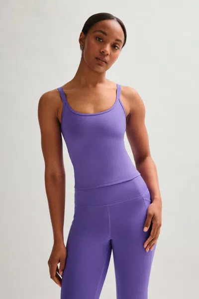 Girlfriend Collective Aurora Gemma Scoop Tank In Blue